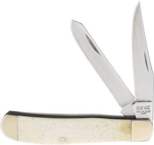 BCWSB07.jpg Bear & Son Mini Trapper White Bone 440 Stainless
