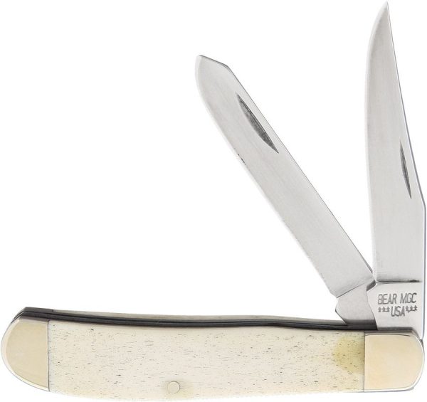 Bear & Son Mini Trapper White Bone 440 Stainless