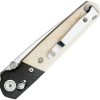Bear & Son Lawman Slidelock White Bone Folding Knife D2 Steel