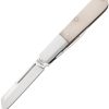 Bear & Son Large Barlow White Bone Folding Knife 440 Stainless