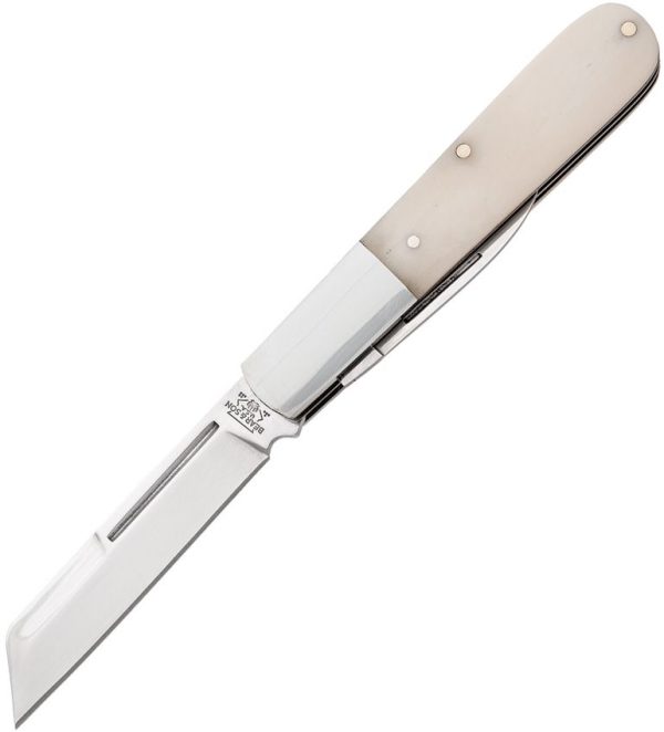 Bear & Son Large Barlow White Bone Folding Knife 440 Stainless