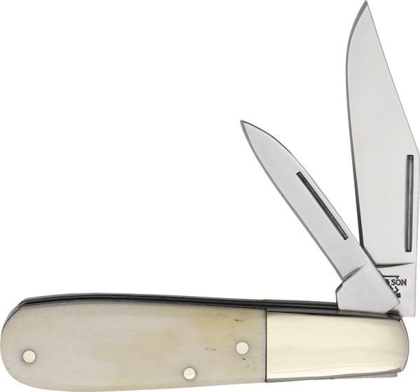 Bear & Son Barlow White Smooth Bone Folding Knife USA Made
