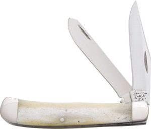 BCWSB54.jpg Bear & Son Trapper White Bone 440 Stainless