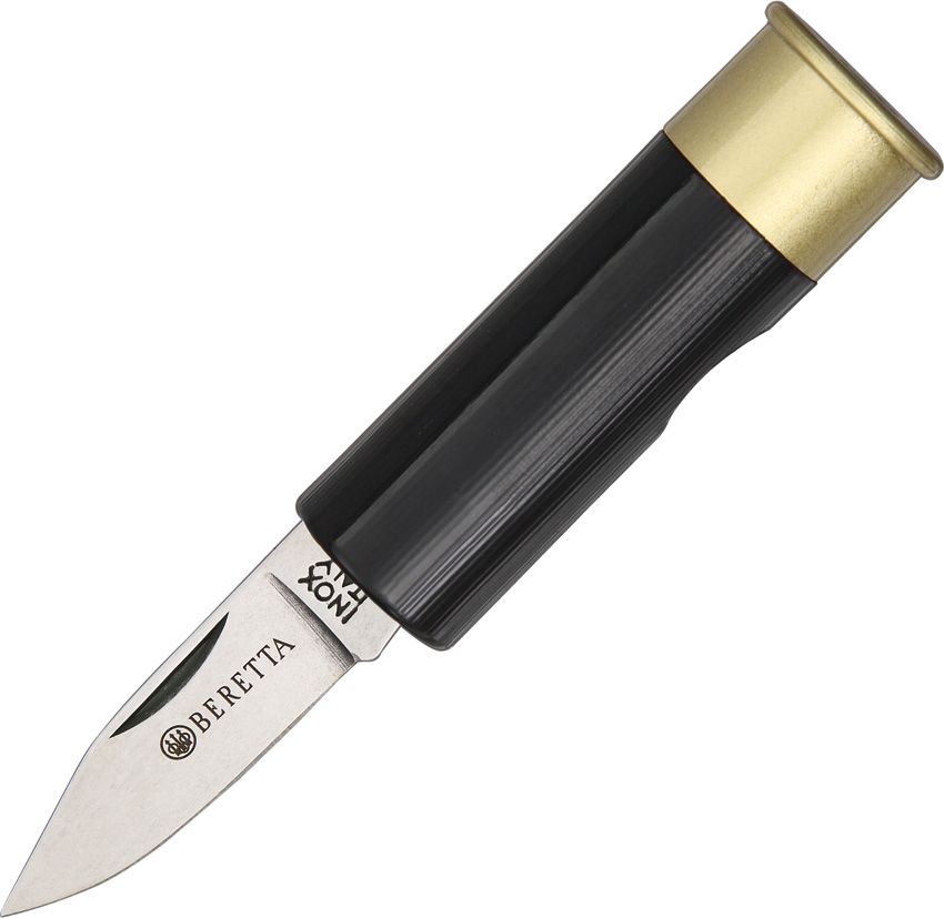 Beretta Shotgun Shell Folding Knife Black 1.88" Blade