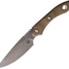 Beretta White Cloud Point Fixed Blade Knife 1095HC Steel OD Green