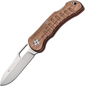 Beretta Bushbuck Lockback Folding Knife 440 Stainless Walnut