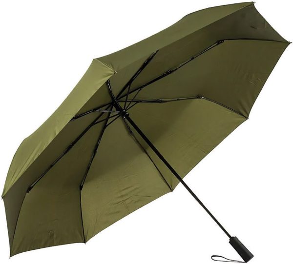 BE95224_add_01.jpg Beretta Folding Umbrella Green Automatic Opening 49" Canopy
