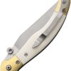 Betyar Fejesgorbe Linerlock AUS-8 Folding Knife Bone Handle