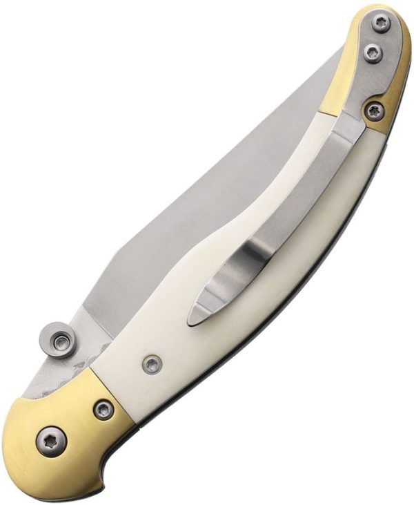 Betyar Fejesgorbe Linerlock AUS-8 Folding Knife Bone Handle