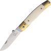 Betyar Maskara Linerlock Folding Knife AUS-8 White Bone