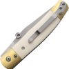 Betyar Maskara Linerlock Folding Knife AUS-8 White Bone