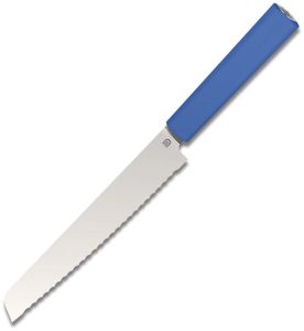 BF01BKBU.jpg Butterfork Bread Knife Blue 7.5" Serrated Fixed Blade