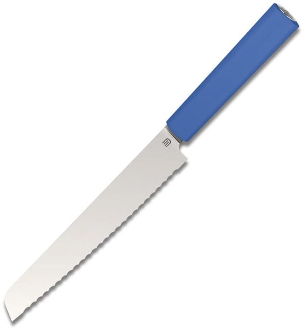 BF01BKBU.jpg Butterfork Bread Knife Blue 7.5" Serrated Fixed Blade