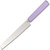 Butterfork Bread Knife Purple 7.5" Serrated Fixed Blade