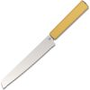 Butterfork Bread Knife Yellow 7.5" Serrated Fixed Blade