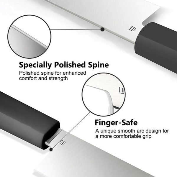 Butterfork Chef's Knife 8" AR-RPM9 Dark Gray Fixed Blade