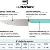 Butterfork Chef's Knife Mint Green 8" Stainless Blade Fixed