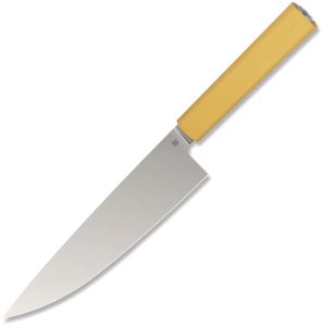 BF01CKYL.jpg Butterfork Chef's Knife Yellow 8" AR-RPM9 Stainless Fixed Blade