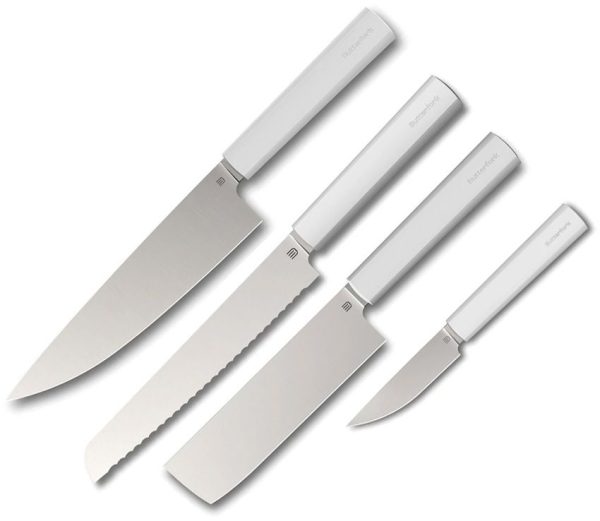 BF01FKSLG.jpg Butterfork Modern Kitchen Set Light Gray Stainless Chef Knife