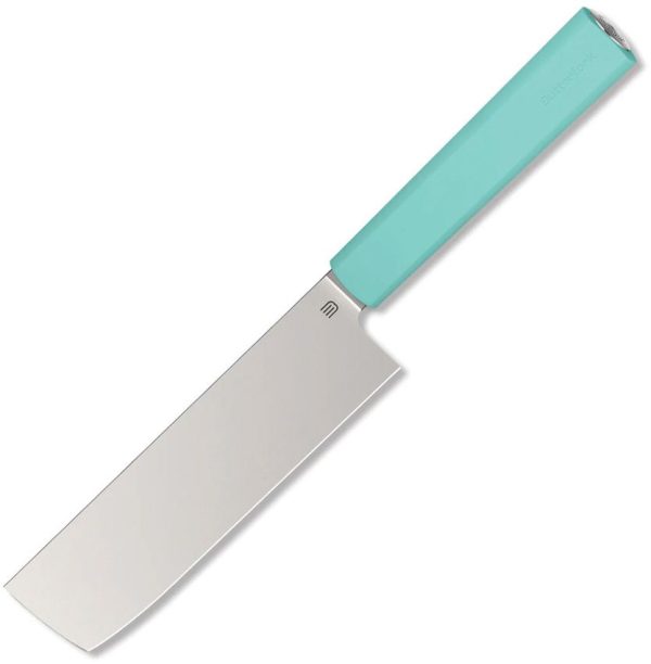 BF01NKMT.jpg Butterfork Nakiri Knife 6" AR-RPM9 Blade Mint Green Fixed Blade
