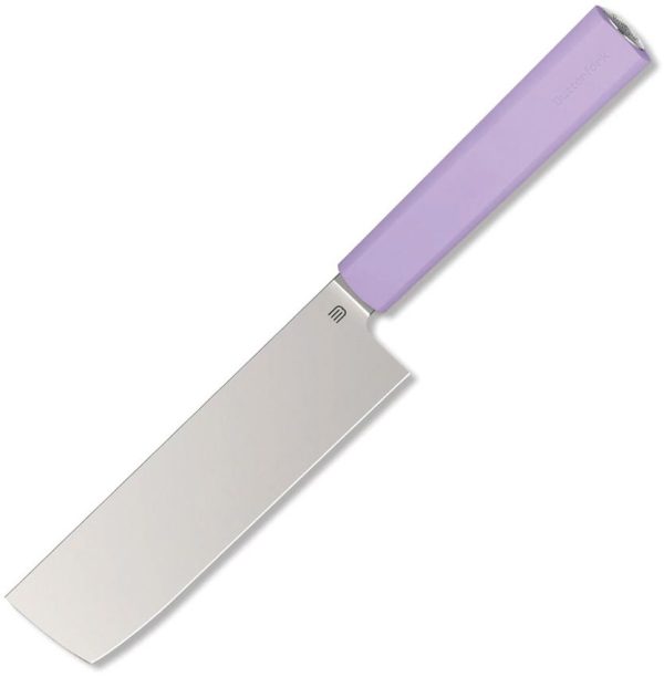 BF01NKPP.jpg Butterfork Nakiri Knife Light Mint Purple 6" AR-RPM9 Blade