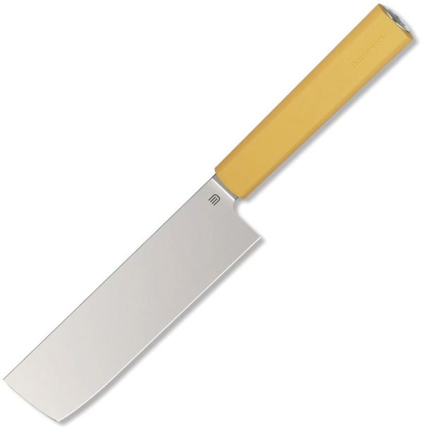 BF01NKYL.jpg Butterfork Nakiri Knife Light Yellow 6" AR-RPM9 Fixed Blade