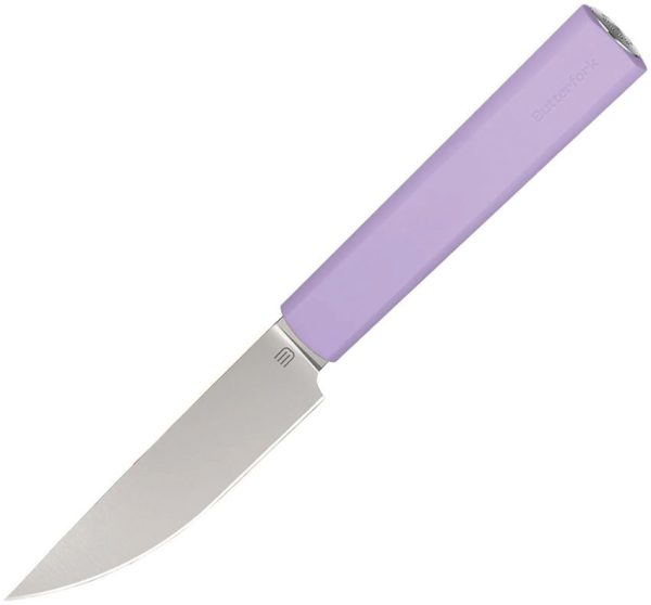 BF01PKPP.jpg Butterfork Paring Knife Purple 3.5" AR-RPM9 Stainless Fixed Blade
