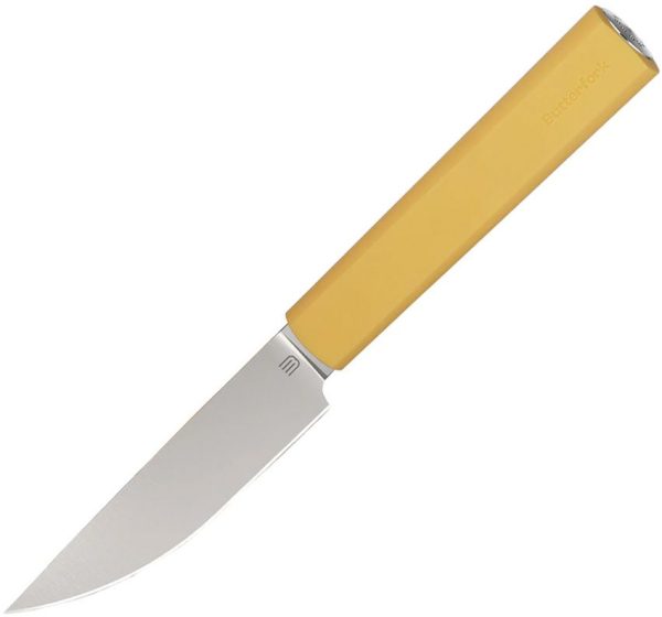 Butterfork Paring Knife Yellow 3.5" AR-RPM9 Stainless Fixed Blade