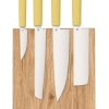 BF01WSYL.jpg Butterfork Modern Kitchen Set Yellow ABS Chef Knife Stand