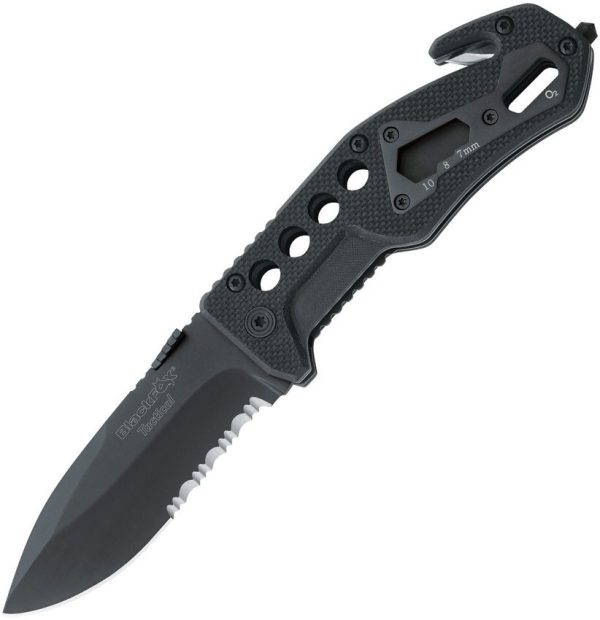 Black Fox Tactical Linerlock Folding Knife 440 Stainless G10