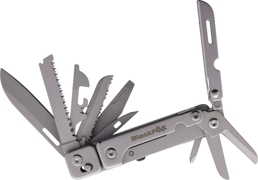 Black Fox Solver Multi Tool 6.88" Stainless w/ 13 Tools