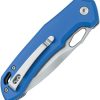 Black Fox Astros Button Lock Blue Aluminum Folding Knife 420SS