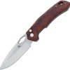 BF770WD.jpg Black Fox Astros Button Lock Sandalwood Folding Knife 420SS