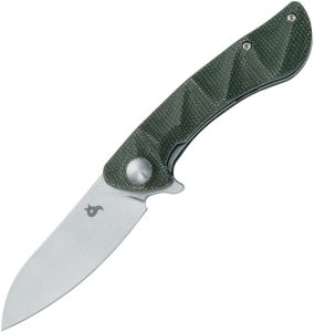 Black Fox Dripper Linerlock OD Micarta Folding Knife 3in Blade