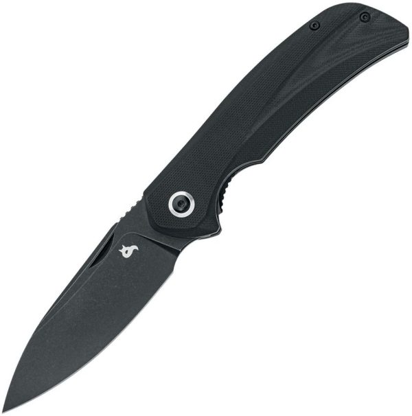 Black Fox Paradigma Linerlock Black G10 Folding Knife D2