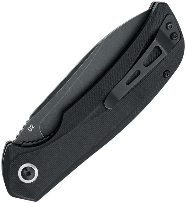 Black Fox Paradigma Linerlock Black G10 Folding Knife D2