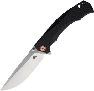 Black Fox Linerlock Black Folding Knife D2 Steel G10 Handle