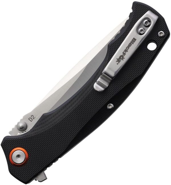 BF782OR_add_01.jpg Black Fox Linerlock Black Folding Knife D2 Steel G10 Handle
