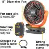 BFBBM9112_add_02.jpg BlackFire Rechargeable Clamp Fan 8 inch - USB Charging