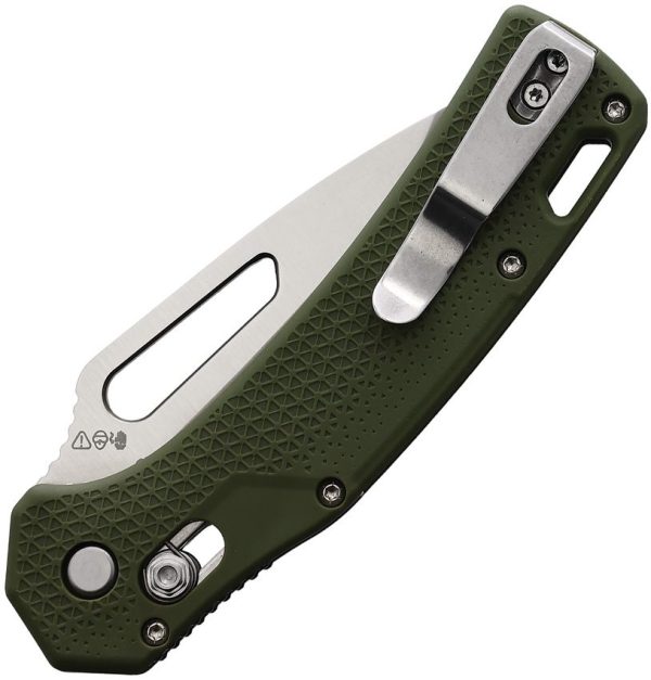 BlackFire Pivot Lock Drop Point - Green Nylon D2 Steel