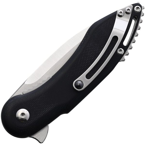 BG002_add_01.jpg Begg Knives Mini Glimpse Linerlock Folding Knife D2 Steel Black