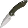 Begg Knives Mini Glimpse Linerlock Folding Knife OD Green D2