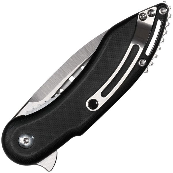Begg Knives Mini Glimpse Linerlock Folding Knife D2 Steel Black G10