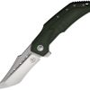 BG007.jpg Begg Knives Astio Framelock OD Green D2 Tanto Folding Knife