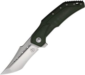 Begg Knives Astio Framelock OD Green D2 Tanto Folding Knife