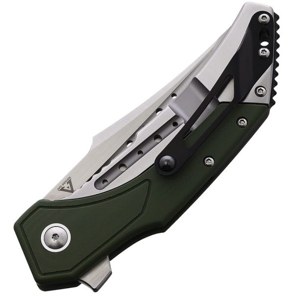 BG007_add_01.jpg Begg Knives Astio Framelock OD Green D2 Tanto Folding Knife