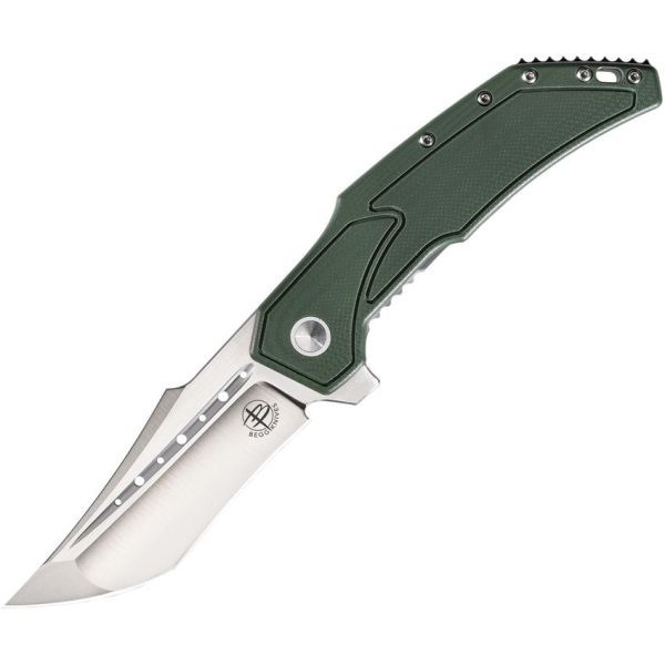BG007_add_02.jpg Begg Knives Astio Framelock OD Green D2 Tanto Folding Knife