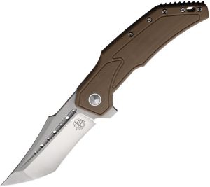 Begg Knives Astio Framelock Tan 3.5" D2 Folding Knife