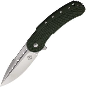 Begg Knives Bodega Framelock D2 Steel OD Green Folding Knife