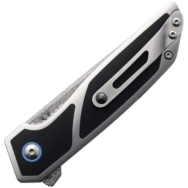 Begg Knives Diamici Damascus VG-10 Folding Knife Black G10